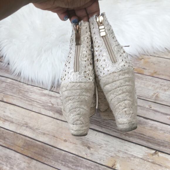 Catherine Malandrino Women's Cream Espadrilles Bemecall Wedge Shoe Size 8 - Picture 4 of 5